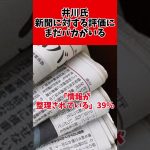 井川意高氏、新聞への評価を凸