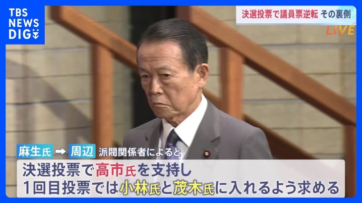 「麻生さんとは貸し借りあった」高市新総裁 逆転勝利のキーマンは麻生最高顧問　1回目の投票では小林氏・茂木氏に協力｜TBS NEWS DIG
