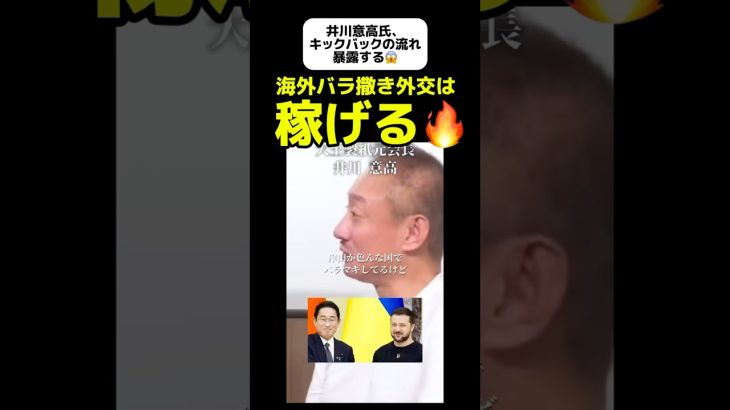 【バラ撒き外交の闇😱】井川意高氏、海外ばら撒き外交はキックバックがあると暴露する‼️#自民党 #キックバック #自民党解体 #移民政策 #移民日本 #ウクライナ支援 #政治